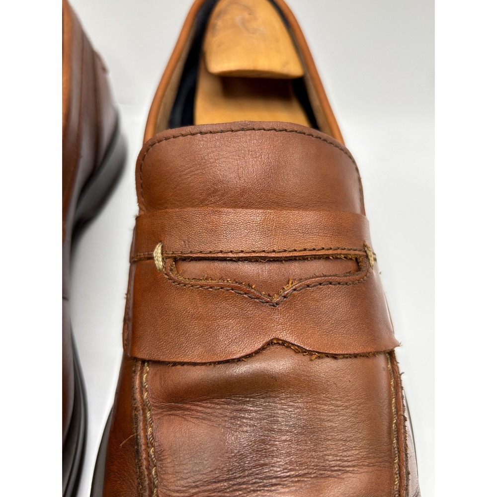 Cole Haan Grand.OS Men's 10 M Brown Leather Penny Loafers Dress Casual Shoes - Picture 11 of 16